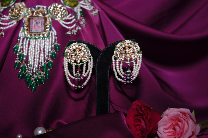 Manohar Temple Polki Necklace