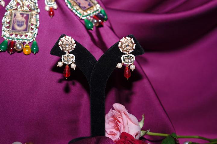 Kanaka Durga Jadau Kundan Temple Necklace