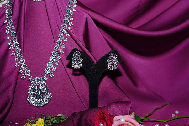 Muralidhara Silver Gujarati Choker Necklace