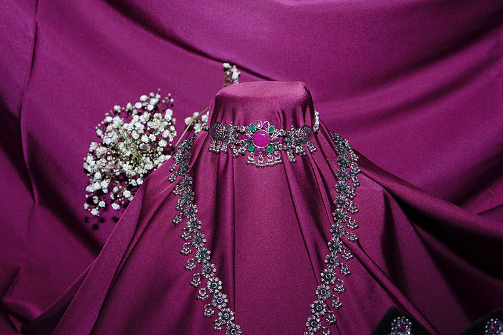 Muralidhara Silver Gujarati Choker Necklace