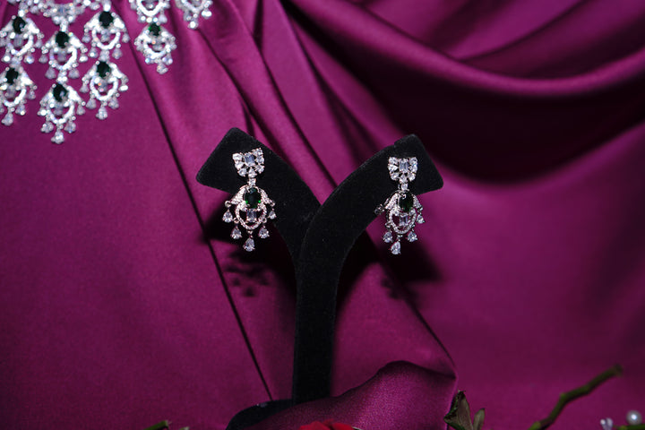 Peacock Feather Cocktail Diamond Necklace