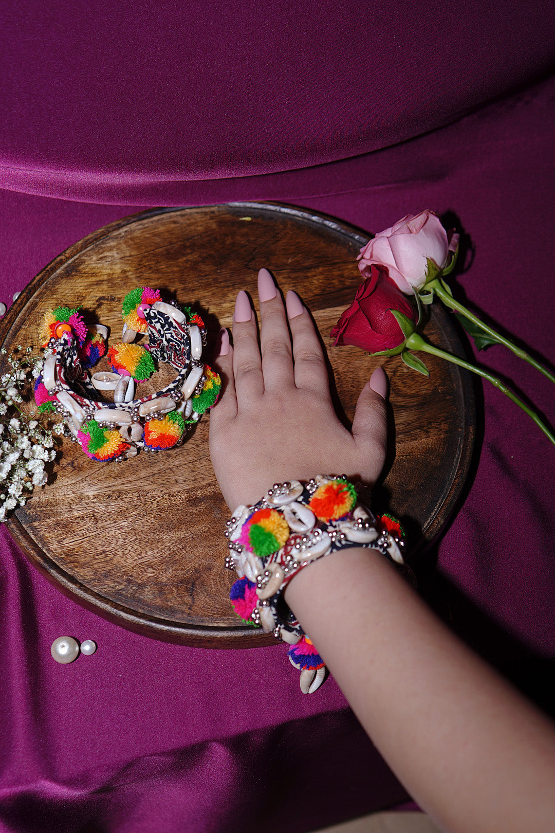 Rangilo Gujarati Silver Bangle