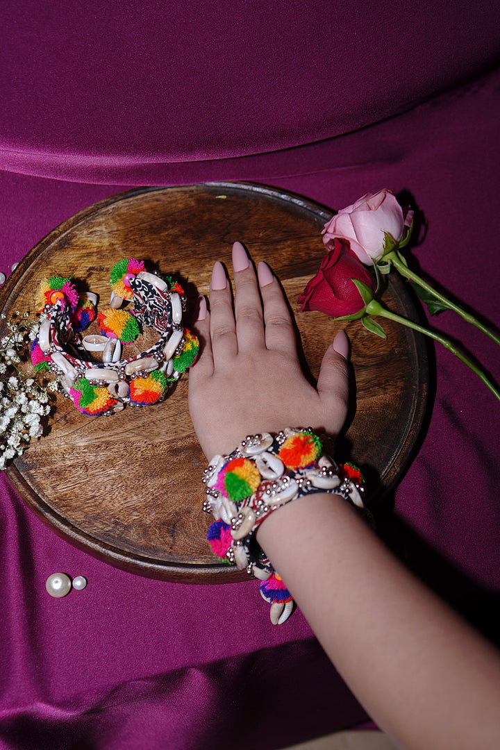 Rangilo Gujarati Silver Bangle