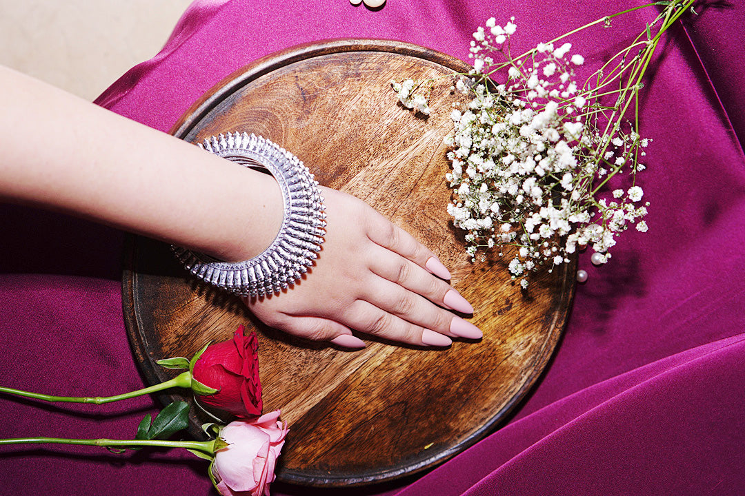 Mohini Dailywear Silver Lightweight Bangle