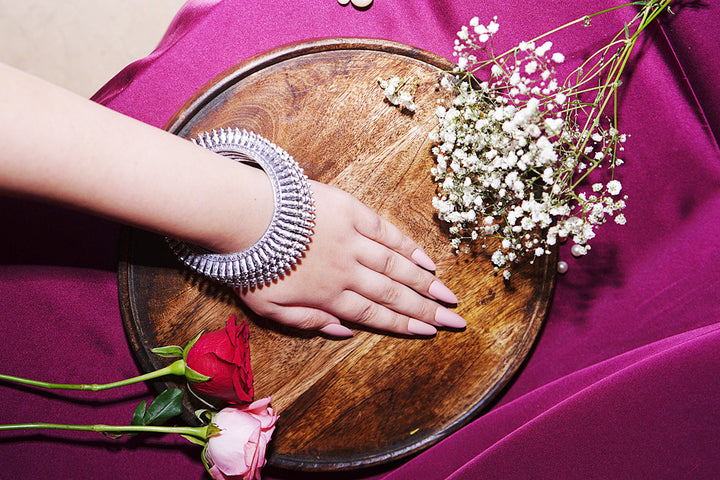 Mohini Dailywear Silver Lightweight Bangle