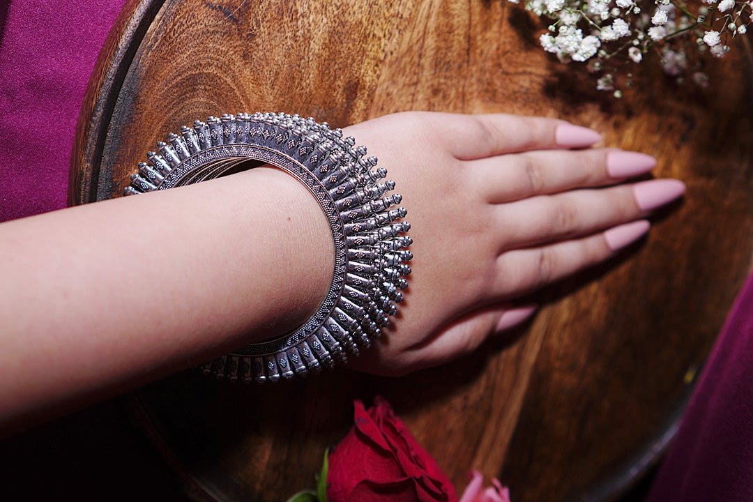 Mohini Dailywear Silver Lightweight Bangle