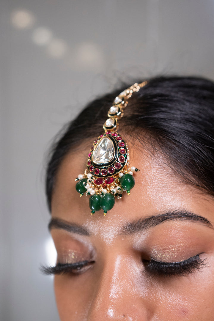 Zyra Temple Multicolored Bridal Necklace