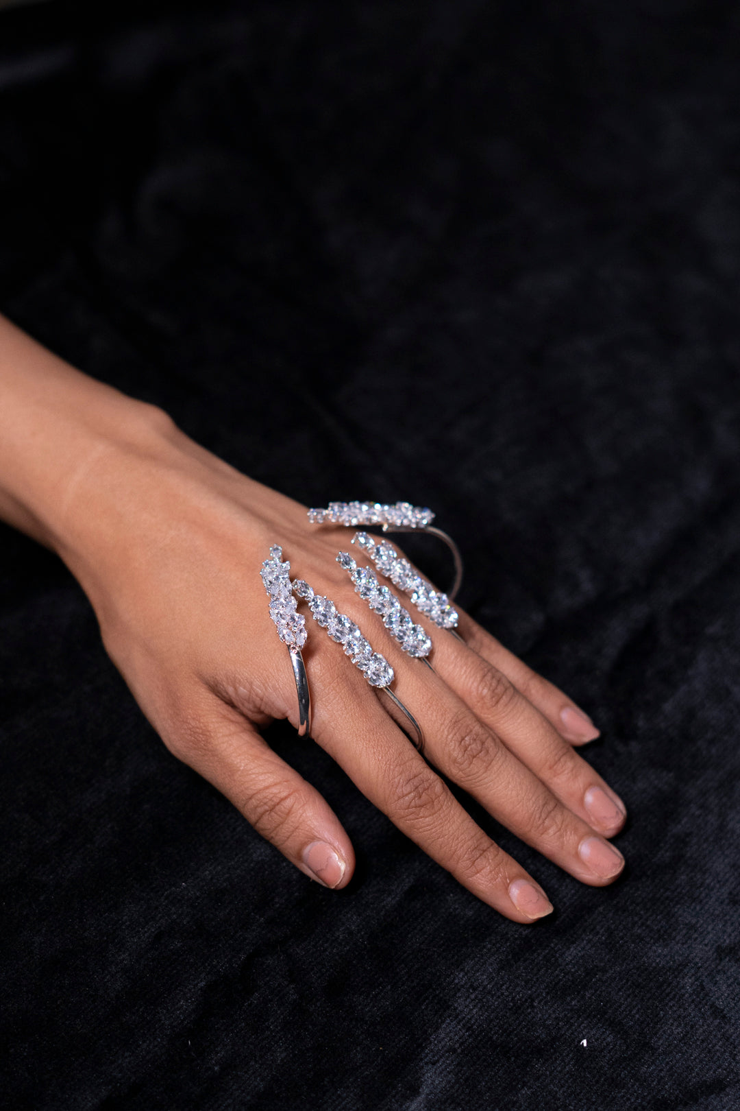 Claw Diamond Adjustable Ring