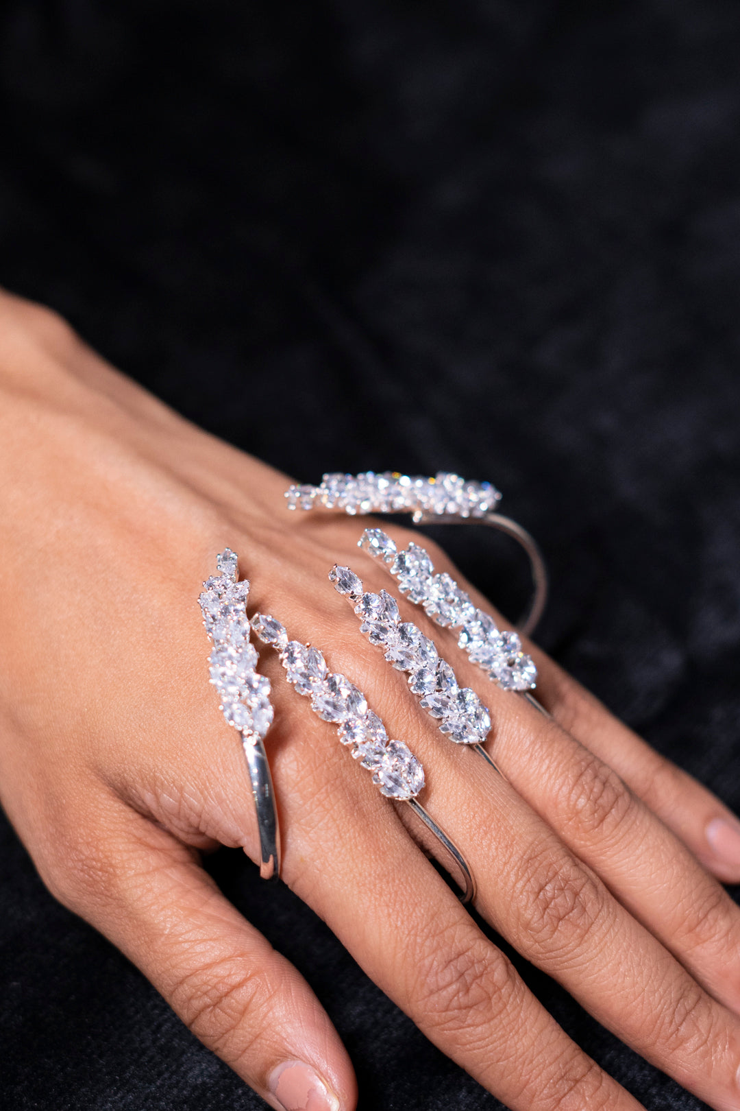 Claw Diamond Adjustable Ring