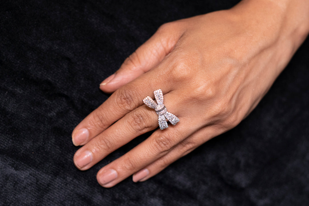 Amoura Diamond Bow Ring