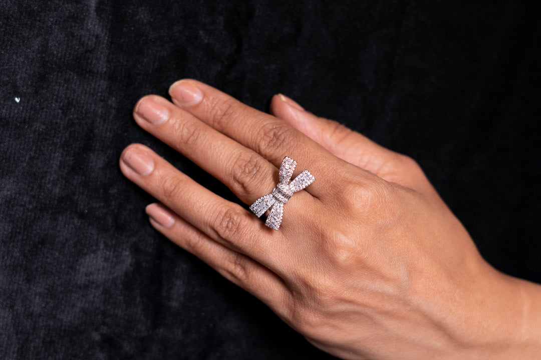 Amoura Diamond Bow Ring