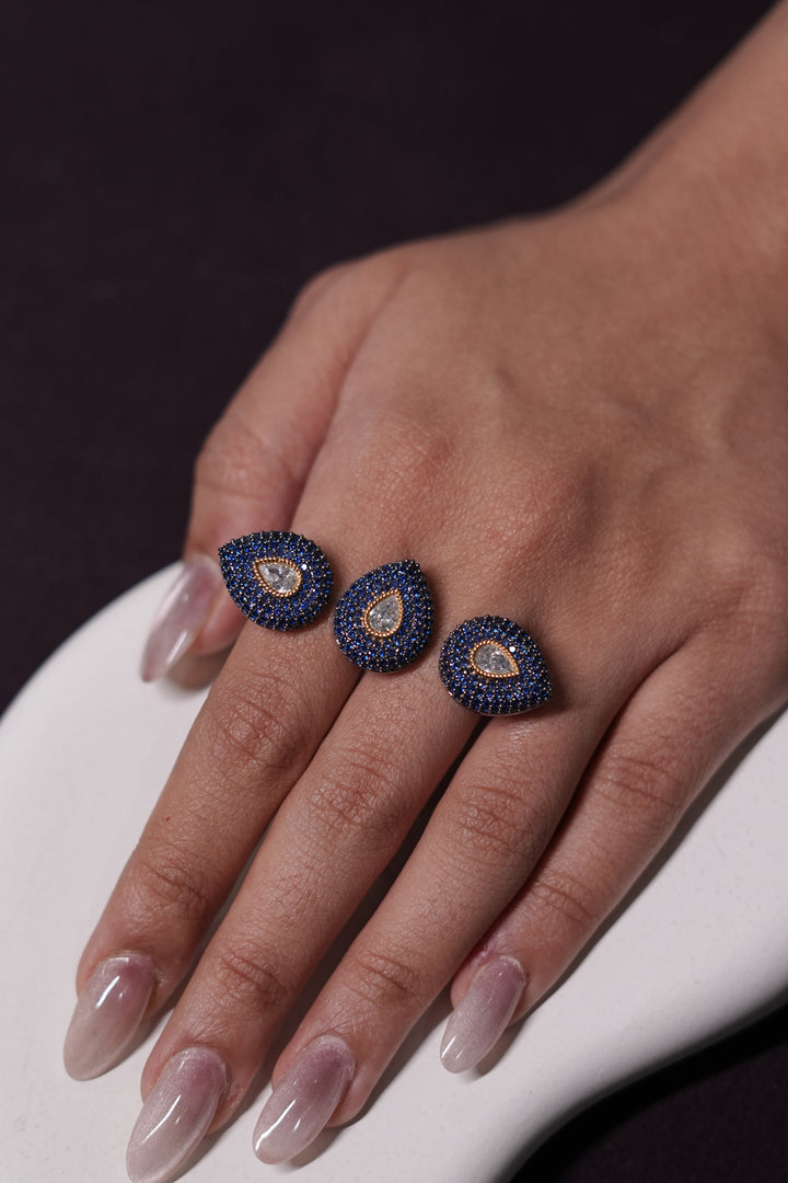 Megha Shyama Two Finger Ring