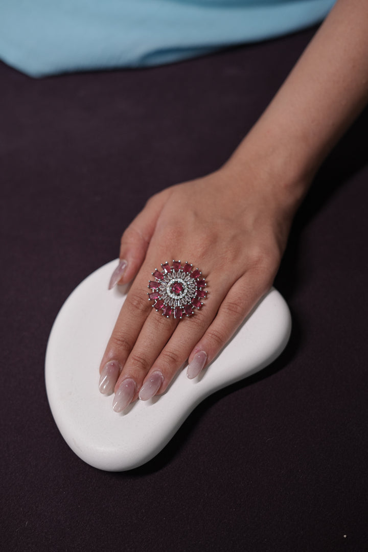 Rajeshwari Rose Cocktail Ring