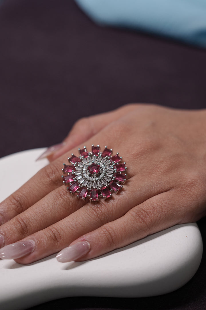 Rajeshwari Rose Cocktail Ring
