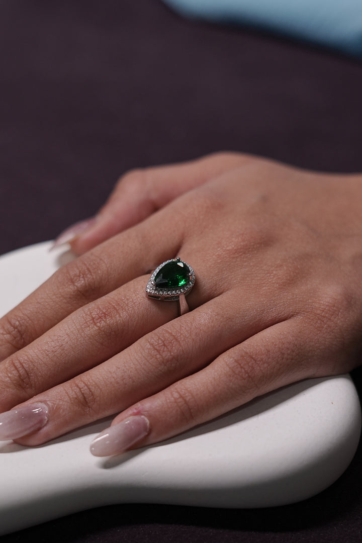 Royal Teardrop Adjustable Ring