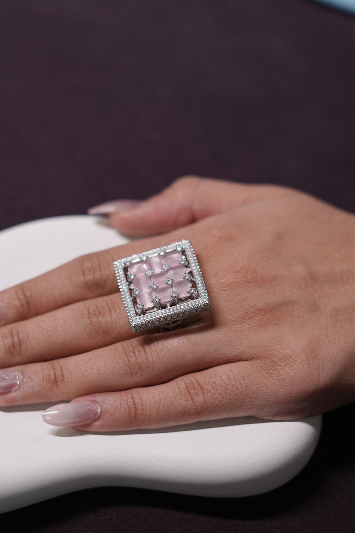 Pryve Diamond Square Ring
