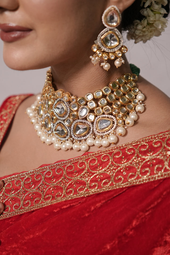 Raat Ratri Polki Karwachauth Choker Necklace