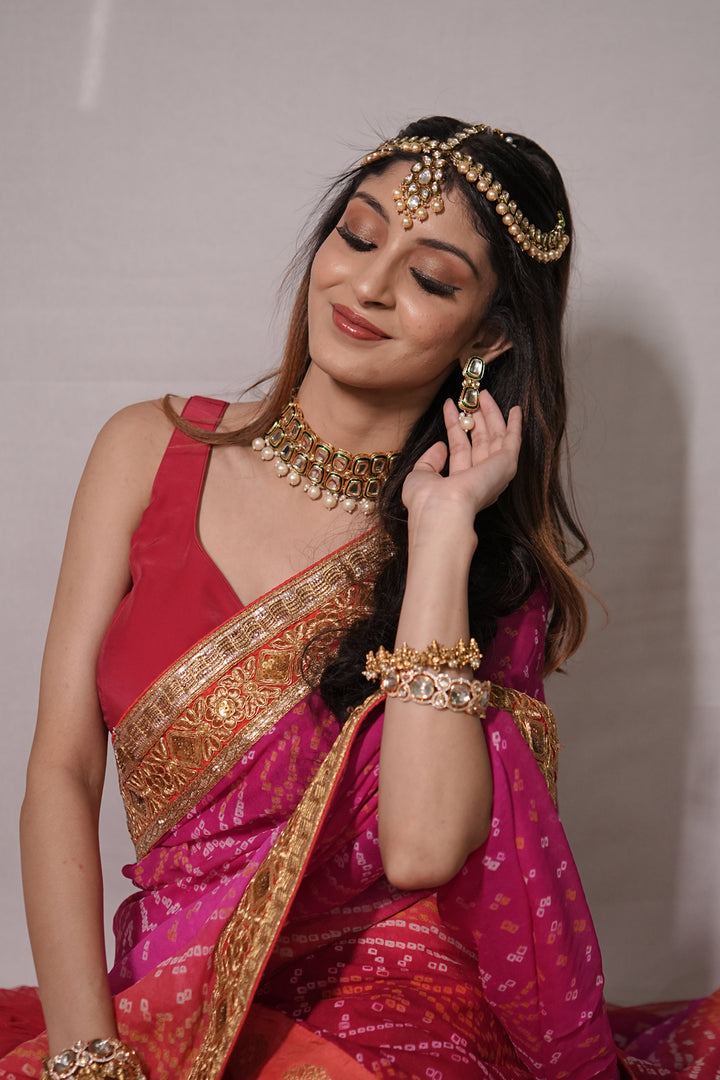 Chandsaaj Polki Karwachauth Choker Necklace