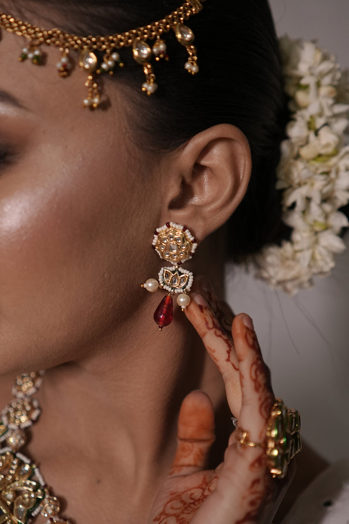 Kanaka Durga Jadau Kundan Temple Necklace