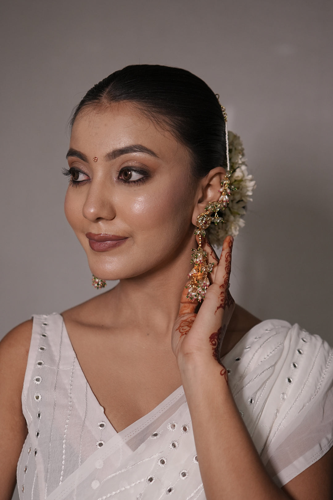 Swarna Shringar Pearl Long Boho Dangler Earrings