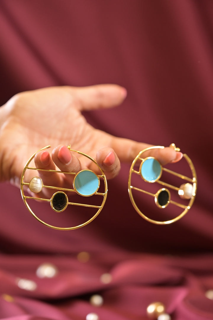 Big Gold Circle Hoop Earrings