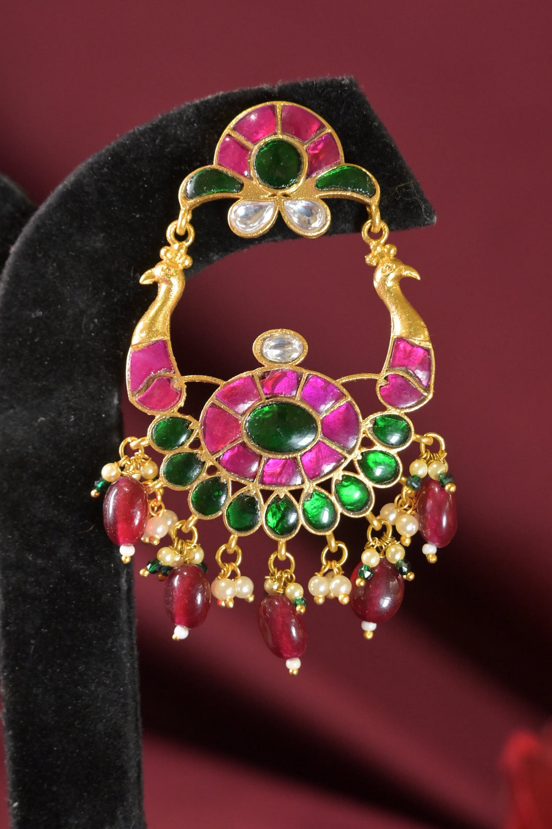 Samraagi Jadau Traditional Chaandbali Earrings