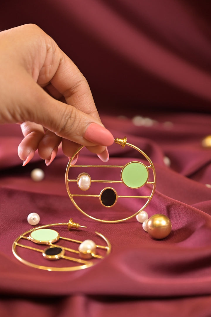 Big Gold Circle Hoop Earrings