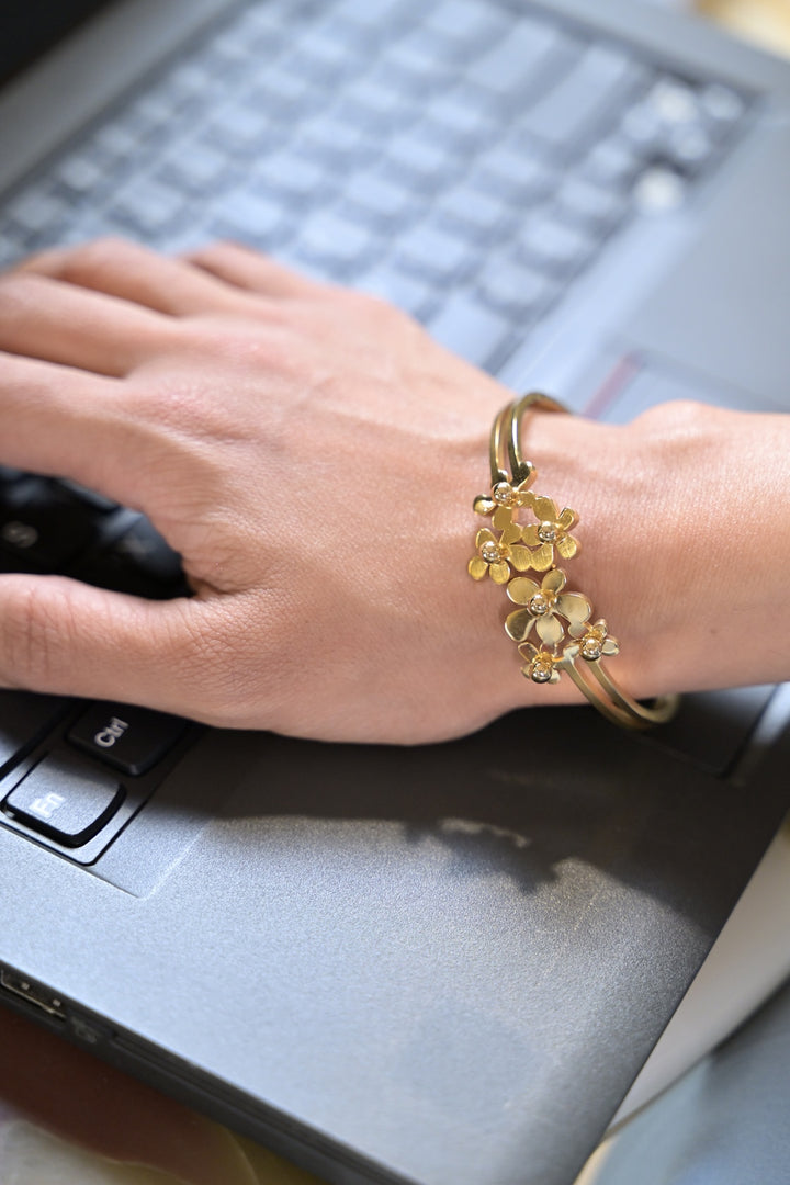 Flower Golden Adjustable Bracelet