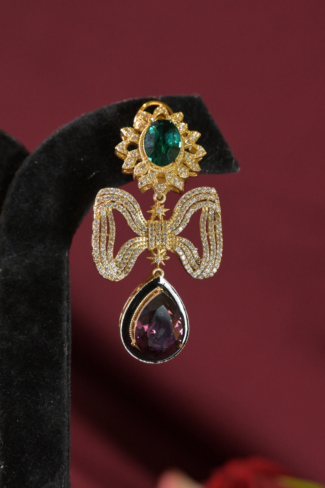 Chhaya Bow Arrow Dangler Earrings