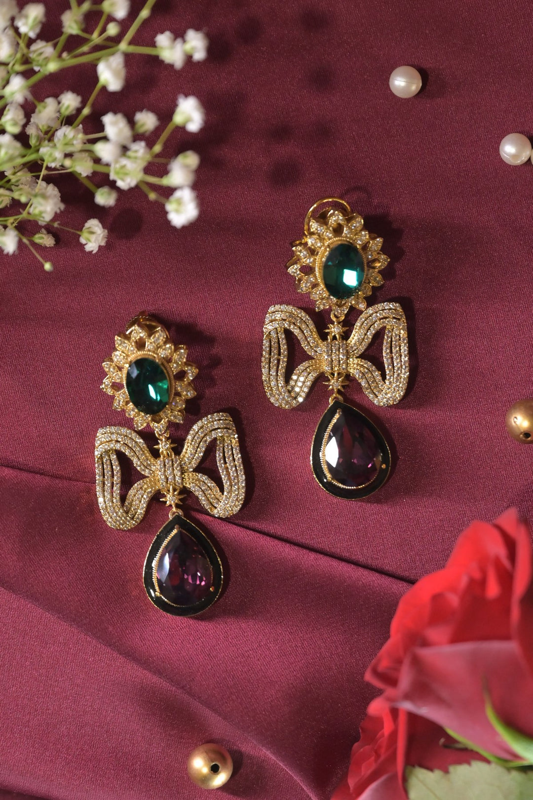 Chhaya Bow Arrow Dangler Earrings