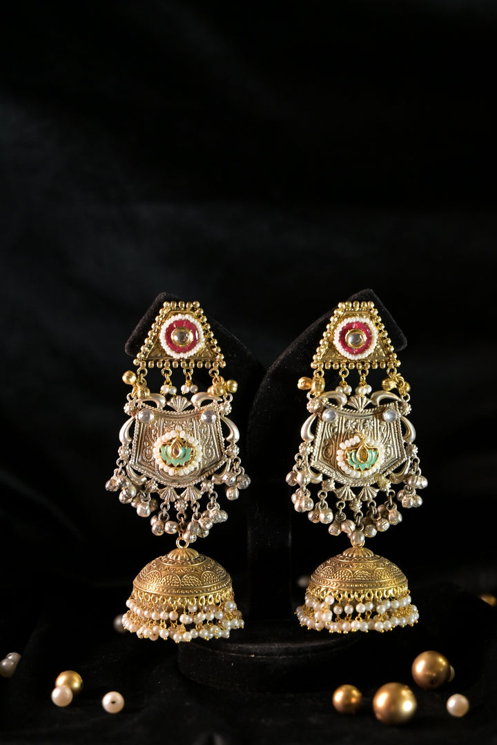 Golden Medina Long Boho Dangler Earrings