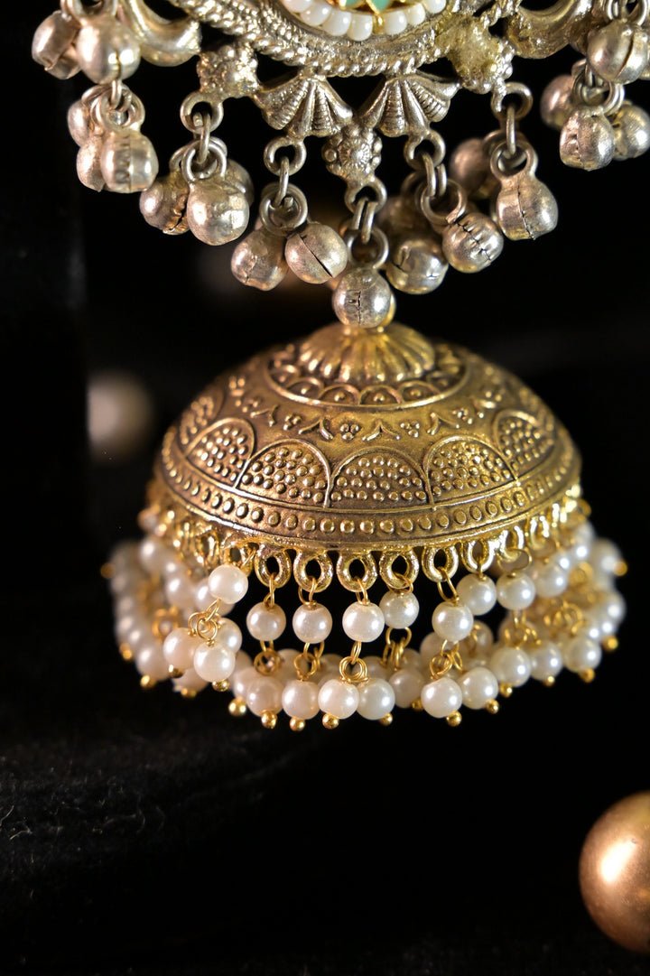 Golden Medina Long Boho Dangler Earrings