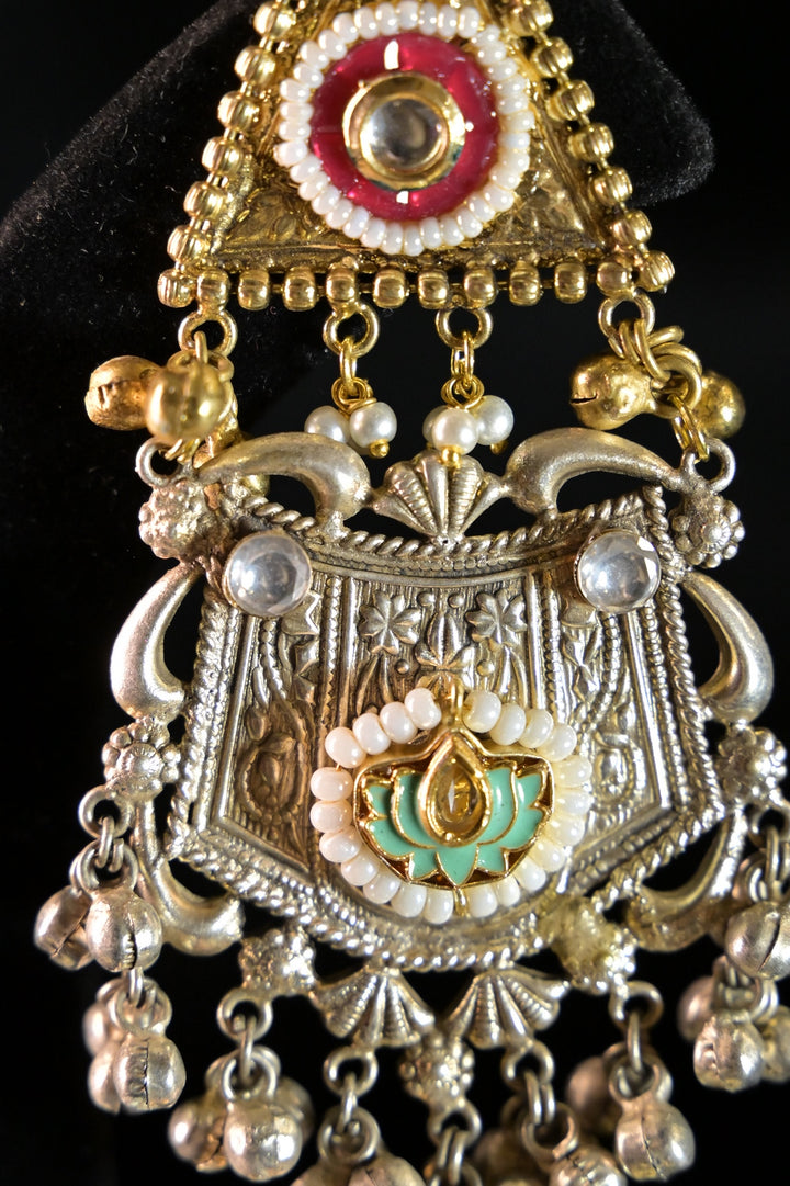 Golden Medina Long Boho Dangler Earrings