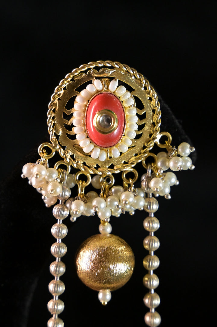 Zahra Luxe Golden Long Boho Dangler Earrings