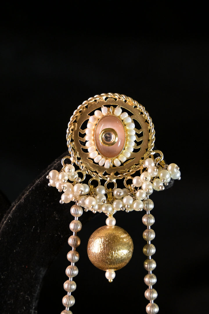 Zahra Luxe Golden Long Boho Dangler Earrings