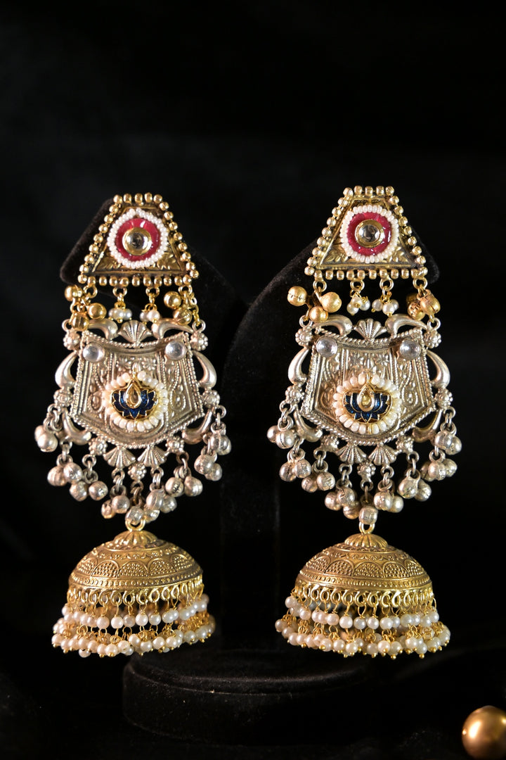 Golden Medina Long Boho Dangler Earrings