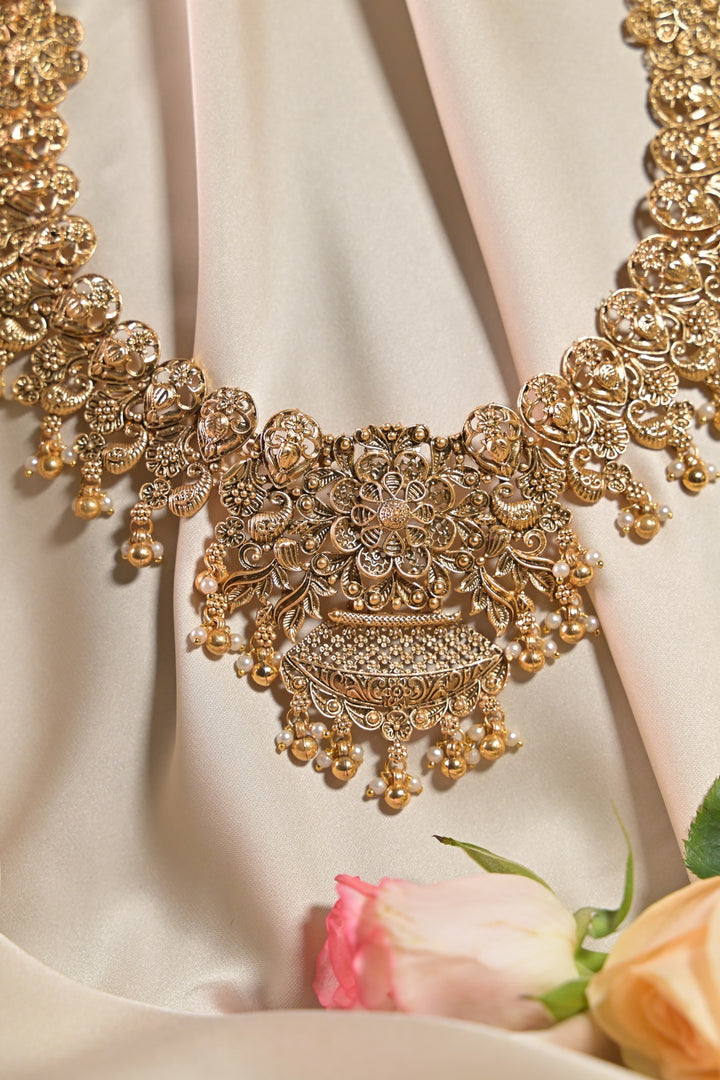 Kaveri Temple 24 Karat Gold Long Necklace