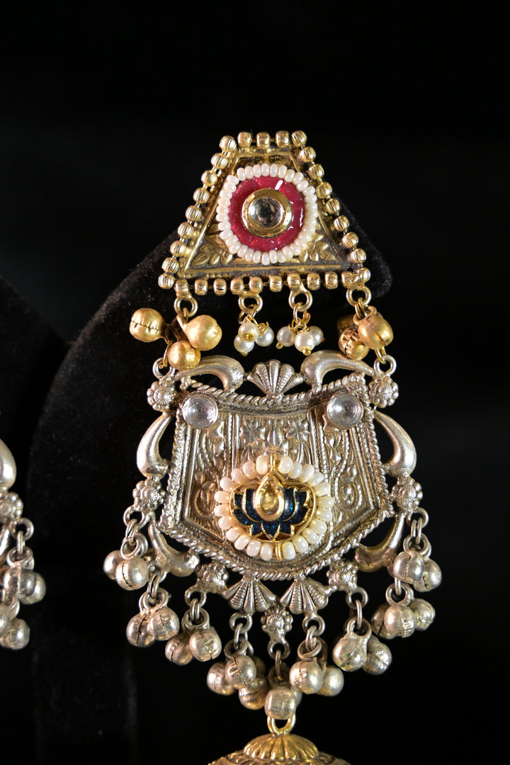 Golden Medina Long Boho Dangler Earrings