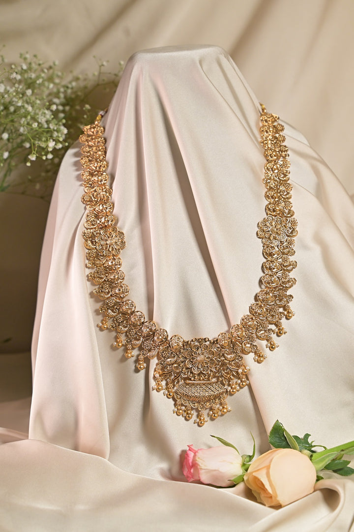 Kaveri Temple 24 Karat Gold Long Necklace