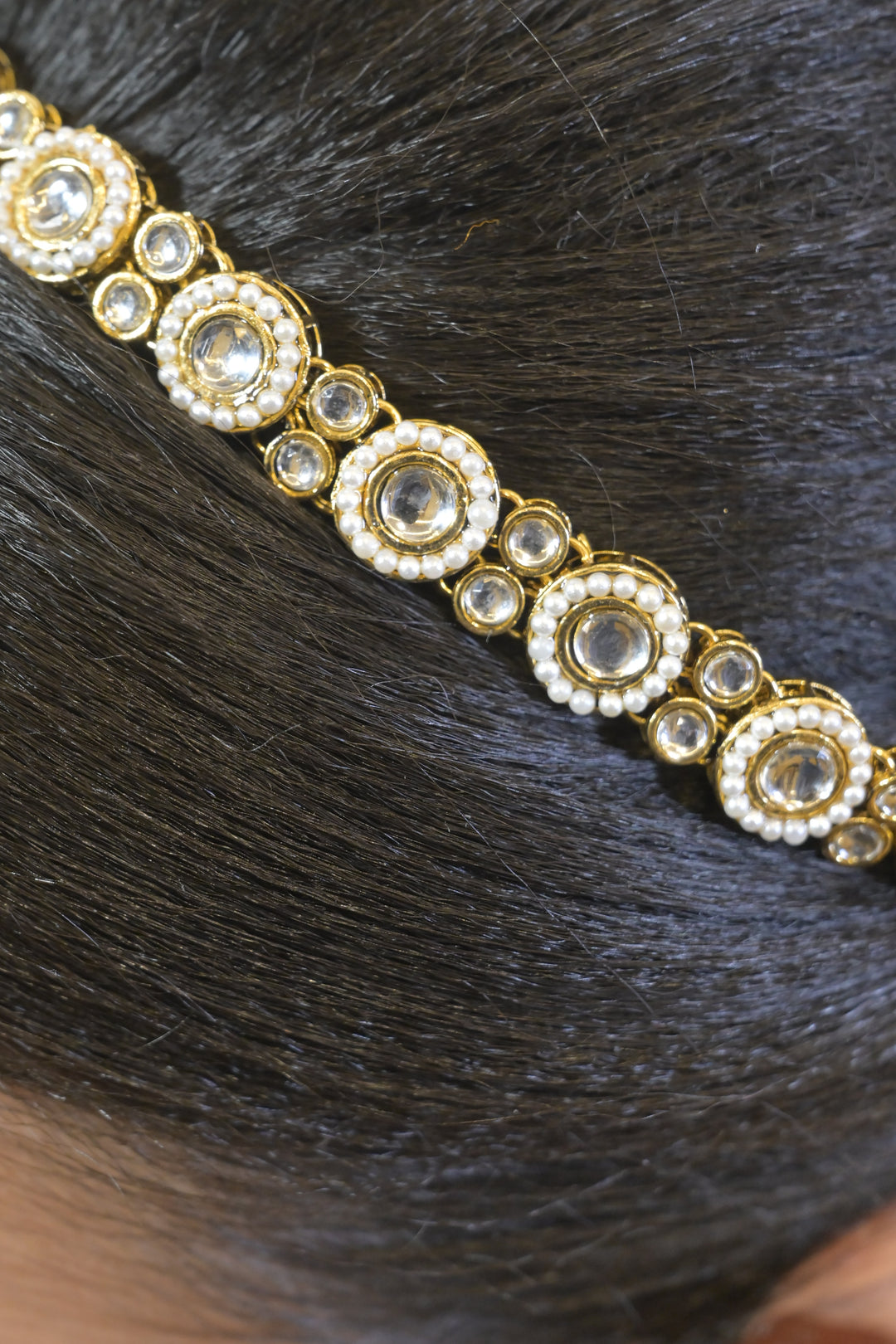 Kaveri Green Kundan Sheeshpatti