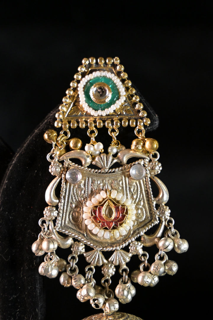 Golden Medina Long Boho Dangler Earrings