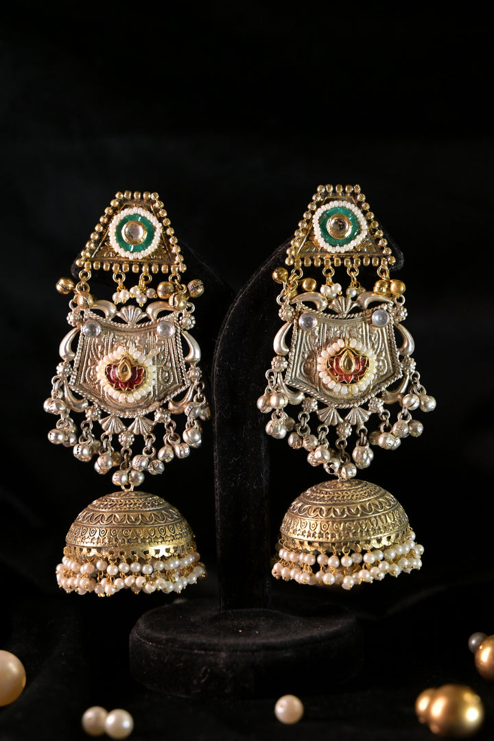 Golden Medina Long Boho Dangler Earrings