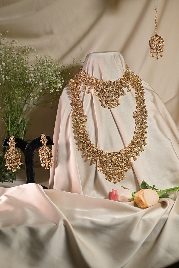 Kaveri Temple 24 Karat Gold Long Necklace