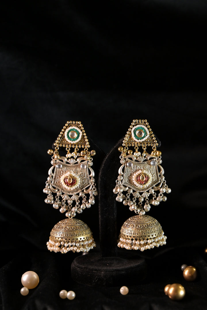 Golden Medina Long Boho Dangler Earrings