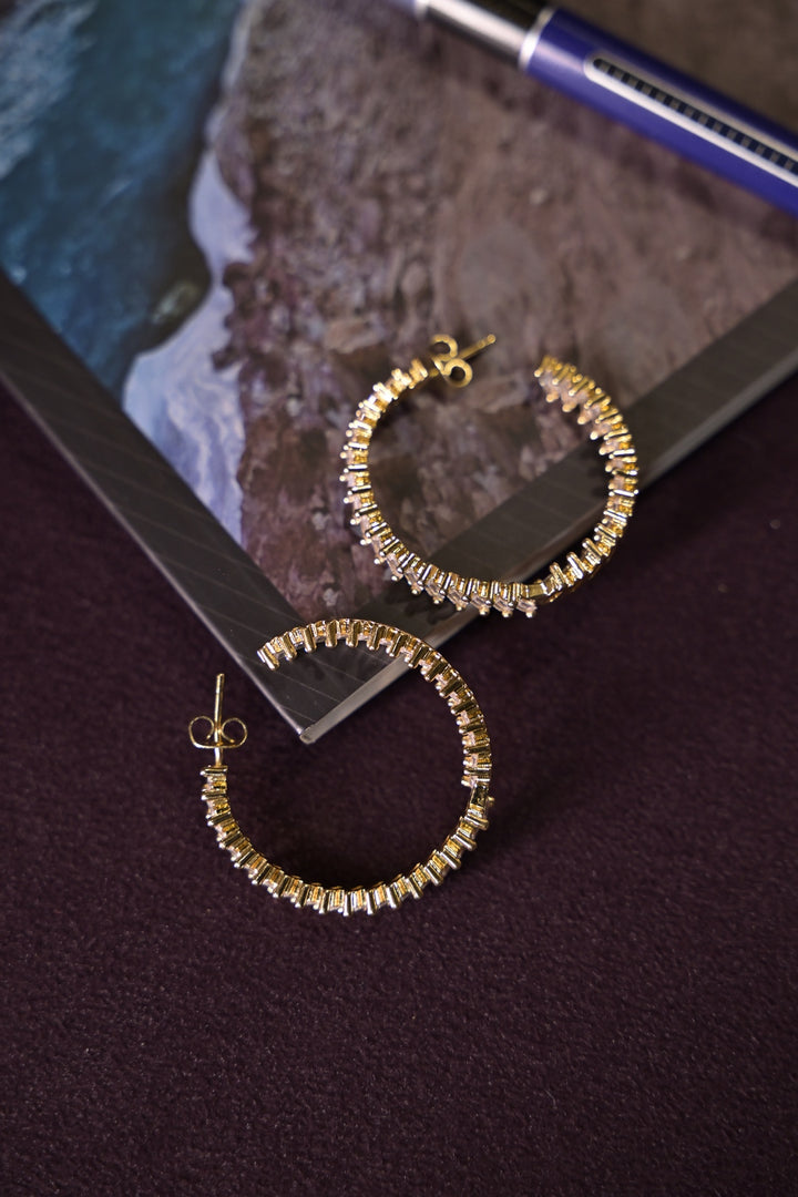 Aura Hoops Diamond minimalist Earring