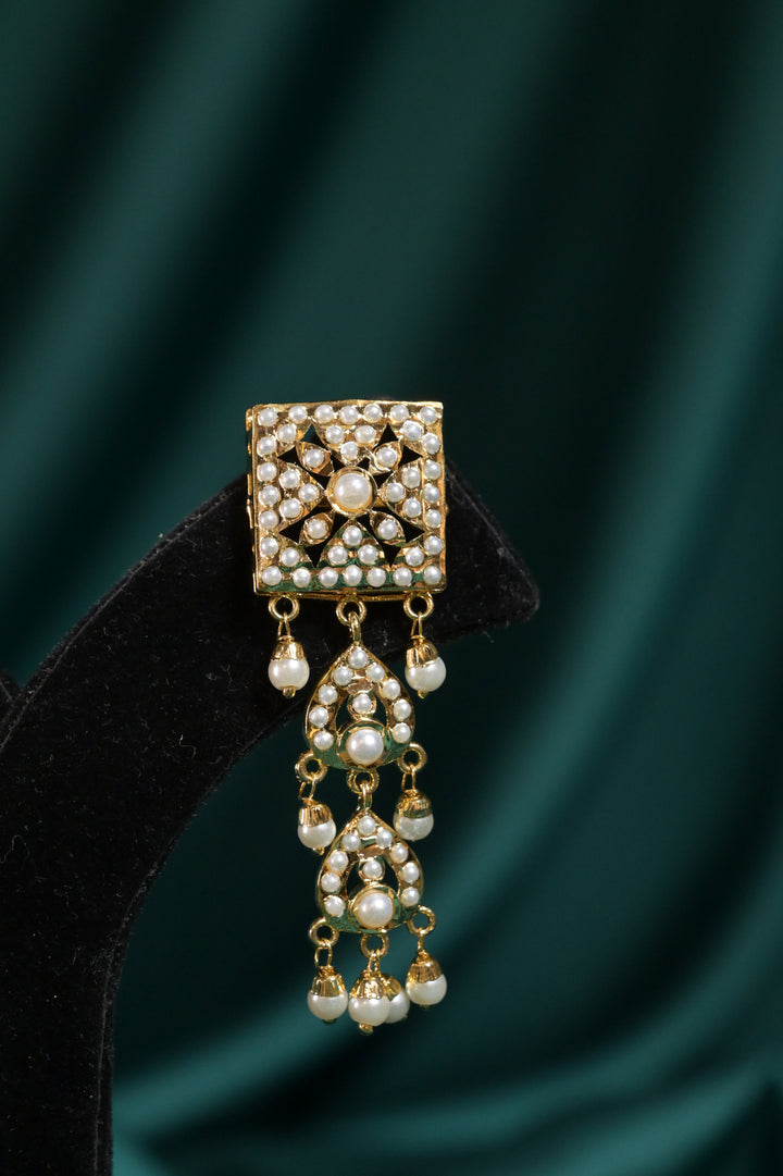 Vidhira Navratna Tassel Jadau Choker Necklace