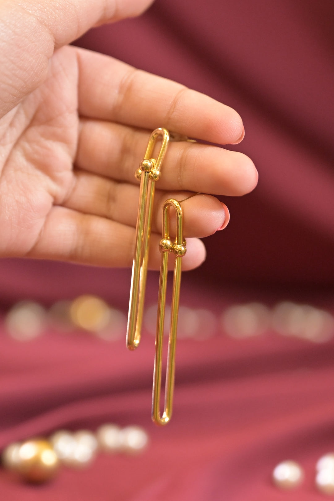 Boho Tassel Gold Earrings