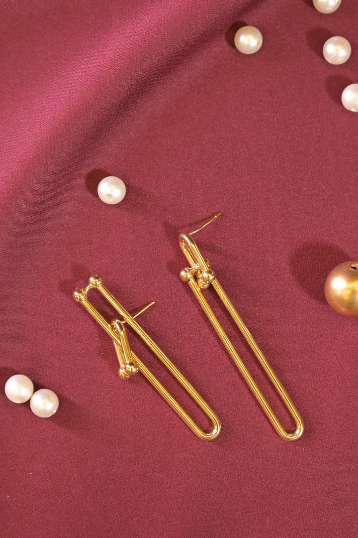 Boho Tassel Gold Earrings