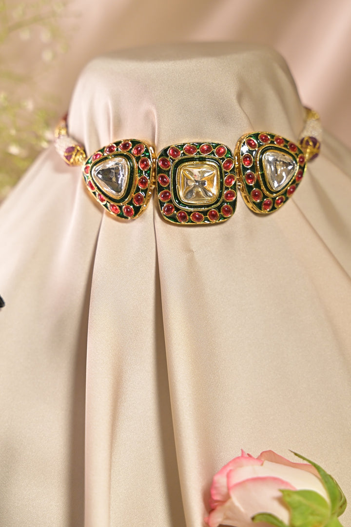 Rajsi Mohar Polki Choker Necklace