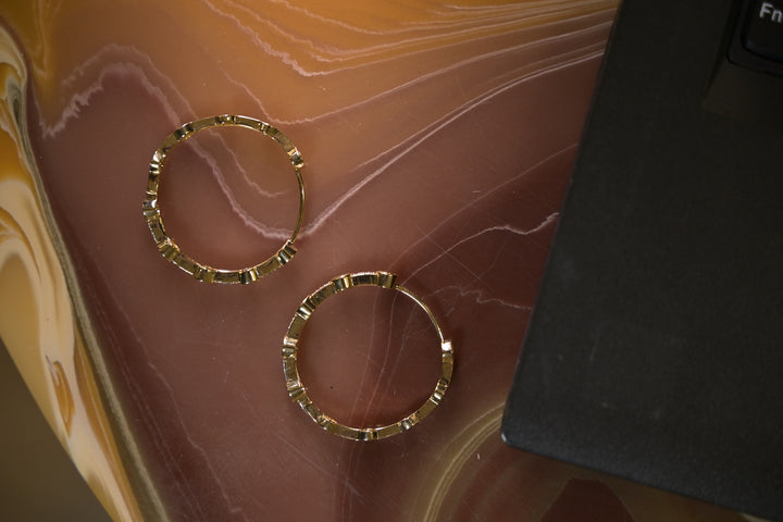 Willow Circle Minimalist Hoop Earrings